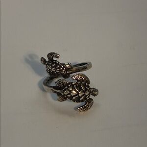 Silver Turtle Ring